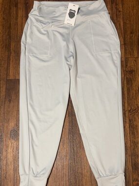 K-Swiss Light Gray Jogger Pants